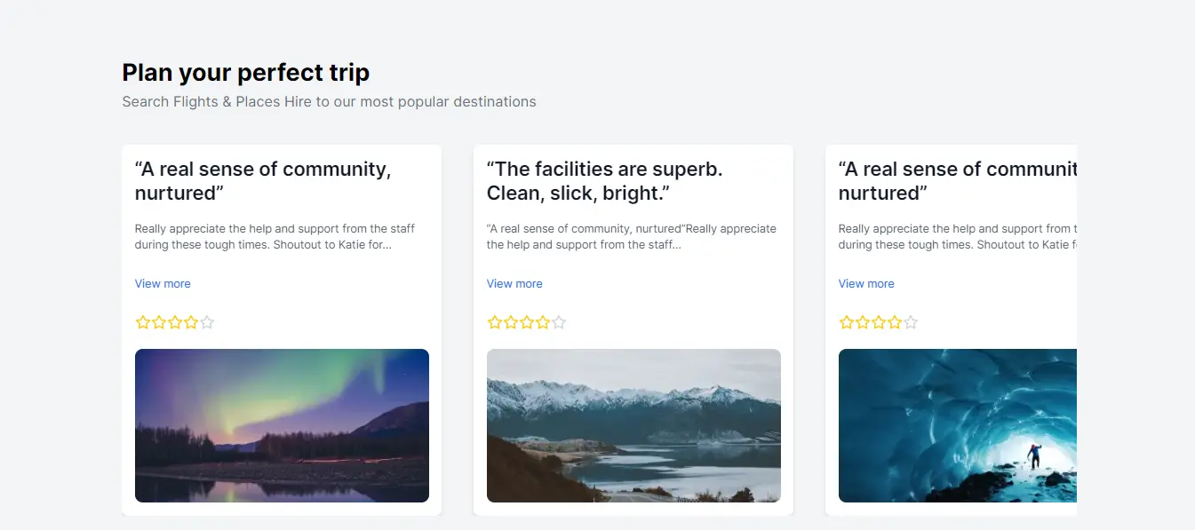 Golobe Travel Agency website screenshot