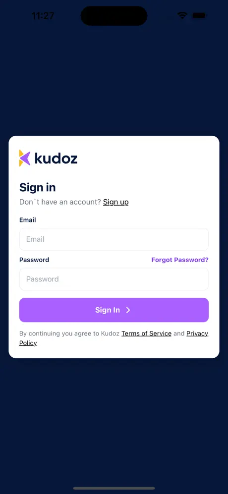 Kudoz Reviews Mobile App screenshot